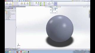 SOLIDWORKS TUTORIAL Learn how to make a ball  sphere in SolidWorks parts included [upl. by Adnam]