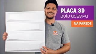 Colocando Placa 3D Autoadesiva na Parede [upl. by Clemente]