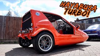 THIS SUZUKI HAYABUSA TURBO POWERED 3 WHEELER IS PURE EVIL [upl. by Ahtebat]