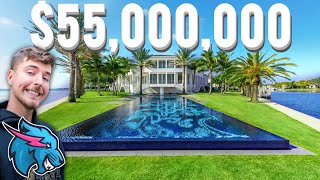 INSIDE MRBEASTS NEW 55000000 MANSION [upl. by Rempe]