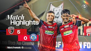 Match Highlights  NorthEast United FC 50 JamshedpurFC  MW 6  ISL 202425 [upl. by Boni]