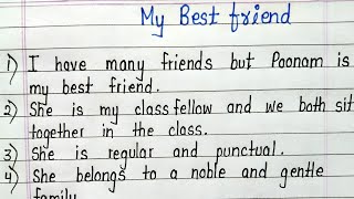 10 lines essay on my best friend in english  My friend essay 10 lines [upl. by Lessur628]