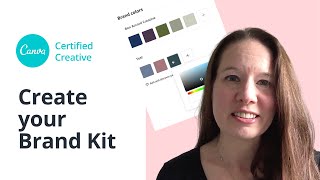 Setting up your BRAND KIT in Canva Pro [upl. by Barnes]