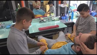 ASMR Turkish Barbers Face  Head and Body Massage 234 [upl. by Orin]