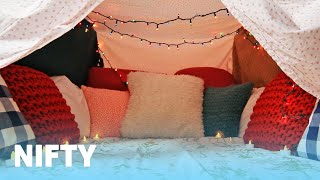 How To Make The Coziest Blanket Fort Ever [upl. by Tremaine499]