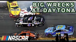 Big wrecks and highlights from the Coke Zero 400 at Daytona International Speedway  NASCAR [upl. by Hazel]