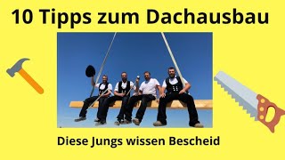 10 Tipps zum Dachausbau [upl. by Walls]