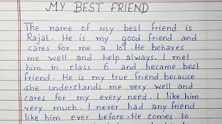 Write an essay on My Best Friend  Essay Writing  English [upl. by Yezdnil]