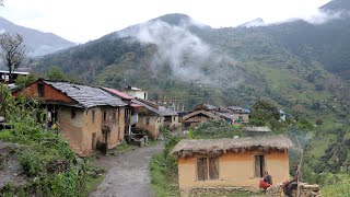 Living in a Remote Nepali Mountain Village during the Rainy Season  IamSuman [upl. by Enaamuj116]