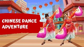 Chinese Fan Dance  Dance Lesson with Rosie amp Posie [upl. by Brine18]