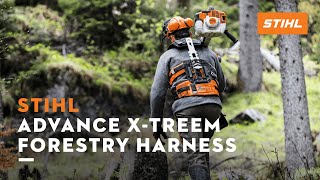 STIHL ADVANCE XTREEm  Forestry harness with adjustable back  Thats Why [upl. by Yelsna132]