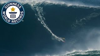 Largest wave surfed  Guinness World Records [upl. by Layney]