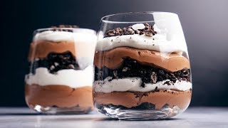 Only 3 Ingredient Chocolate Mousse Trifle [upl. by Sperry]