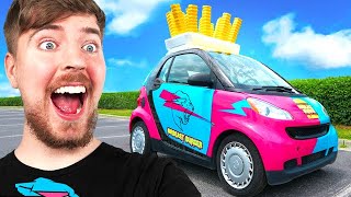 I Surprised MrBeast With A Custom Car [upl. by Zailer]