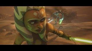 Star Wars The Clone Wars  Ahsoka Tano vs General Grievous 1080p [upl. by Eradis]