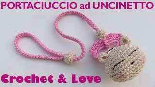 Tutorial Portaciuccio ad uncinetto  spighetta romena [upl. by Anna]