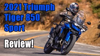 2021 Triumph Tiger 850 Sport Review [upl. by Siulegroj261]