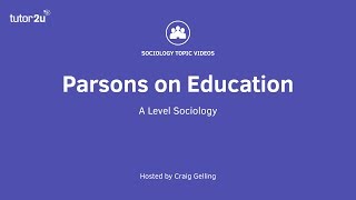 Parsons on Education [upl. by Eelik]