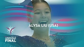 Alysa Liu USA  Ladies Free Skating  ISU GP Finals 2019  Turin  JGPFigure [upl. by Brecher]