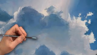 Wolken schilderen met acrylverf [upl. by Furnary204]