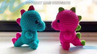 PART 1 HOW TO CROCHET EASY MINI DINOSAUR [upl. by Nylesaj61]