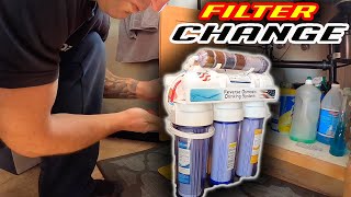 HOW TO REPLACE FILTERS REVERSE OSMOSIS RO SYSTEM [upl. by Fauman]