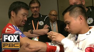 Manny Pacquiao and Keith Thurman prepare for WBA welterweight title  BEHIND THE SCENES  PBC ON FOX [upl. by Kitarp]