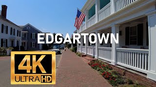 Edgartown Marthas Vineyard Walking Tour MVVACATIONcom 4K [upl. by Eitsyrhc]