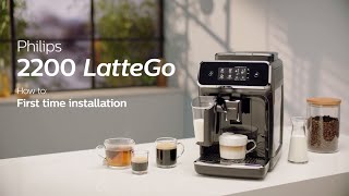 Philips Series 2200 LatteGo EP223140 Automatic Coffee Machine  How to Install and Use [upl. by Llig]