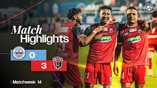 Match Highlights  Mumbai City FC 03 NorthEast United FC  MW 14  ISL 202425 [upl. by Kimon]