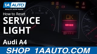 How to Reset Service Light 0409 Audi A4 [upl. by Lenej]