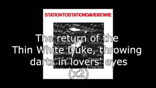 Station to Station  David Bowie  Lyrics [upl. by Netsirc]