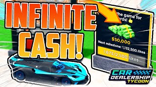 INFINITE MONEY GLITCH In Car Dealership Tycoon 2024 Overpowered [upl. by Claudell]