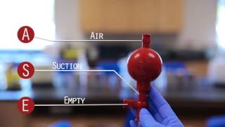 Pipette Bulb Operational Instructions [upl. by Ocisnarf]