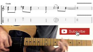 COCAINE Eric Clapton Guitar Lesson Intro Riff Tab [upl. by Clynes]