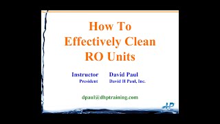 How to Effectively Clean RO Units [upl. by Gardie445]