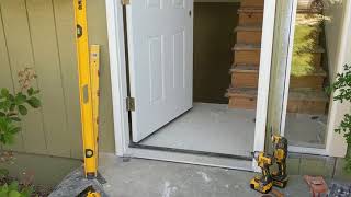 Jeld Wen Front Door Installation  Really crappy products and craftsmanship PART 1 [upl. by Nancee]