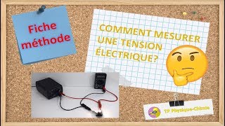 Comment mesurer une tension électrique  TP PhysiqueChimie [upl. by Christie]