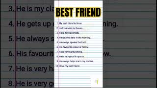 My Best Friend 10 Lines On My Best Friend [upl. by Anaujahs]