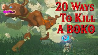 20 Ways to Kill a Bokoblin  The Legend of Zelda Breath of the Wild [upl. by Noy]