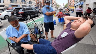 HARDCORE Chinese Street Massage Fixes My Broken Ankle [upl. by Llednov]