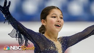 14 year old Alysa Liu takes silver at Junior Grand Prix Final  NBC Sports [upl. by Ardisi]