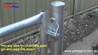 Gate Latch 2 way for round pipe and square [upl. by Wendy]