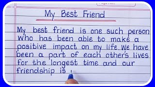 Best Essay on My Best FriendMy Best Friend Essay in English writing [upl. by Salvatore]