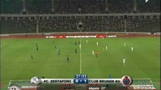 Zestafoni 33 Club Brugge 18082011 Europa League PlayOff [upl. by Yrro]