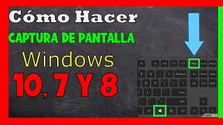 Como Tomar Captura de Pantalla en Computadora ✅ Windows 10 Windows 7 y 8 [upl. by Endora]