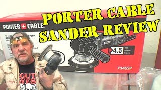 Sanding Bondo With An Electric Sander  PORTER CABLE [upl. by Atselec]