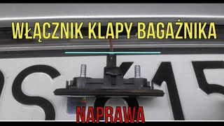 Naprawa włącznika klapy bagażnika Octavia 2 [upl. by Akahc]