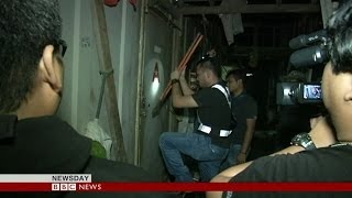 MALAYSIA RAIDS 10000 POLICEMEN IN SEARCH OF ILLEGAL WORKERS  BBC NEWS [upl. by Ymmij]