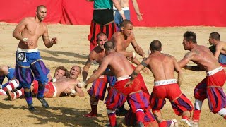 Calcio Storico Fiorentino ROSSI vs AZZURRI Florence Tuscany Italy Europe [upl. by Yael953]